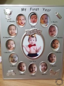 Photoframe with 12 windows. From Taobao.