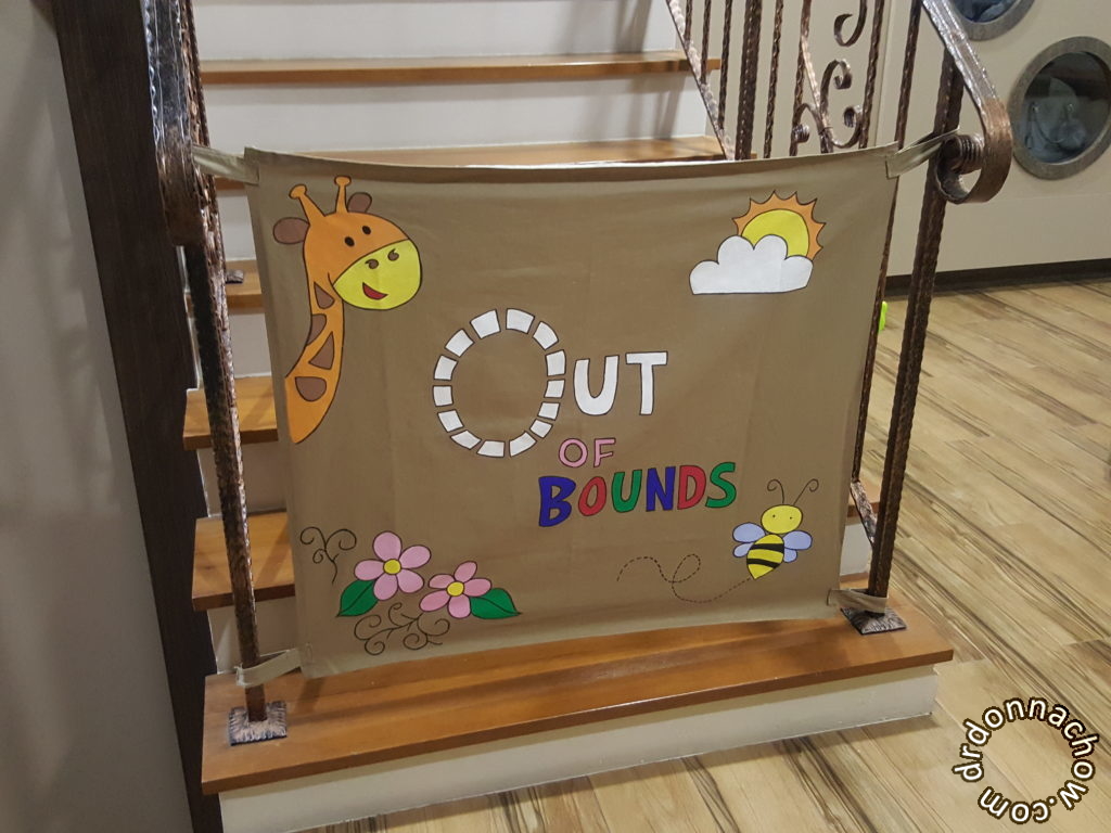 Completed DIY baby gate