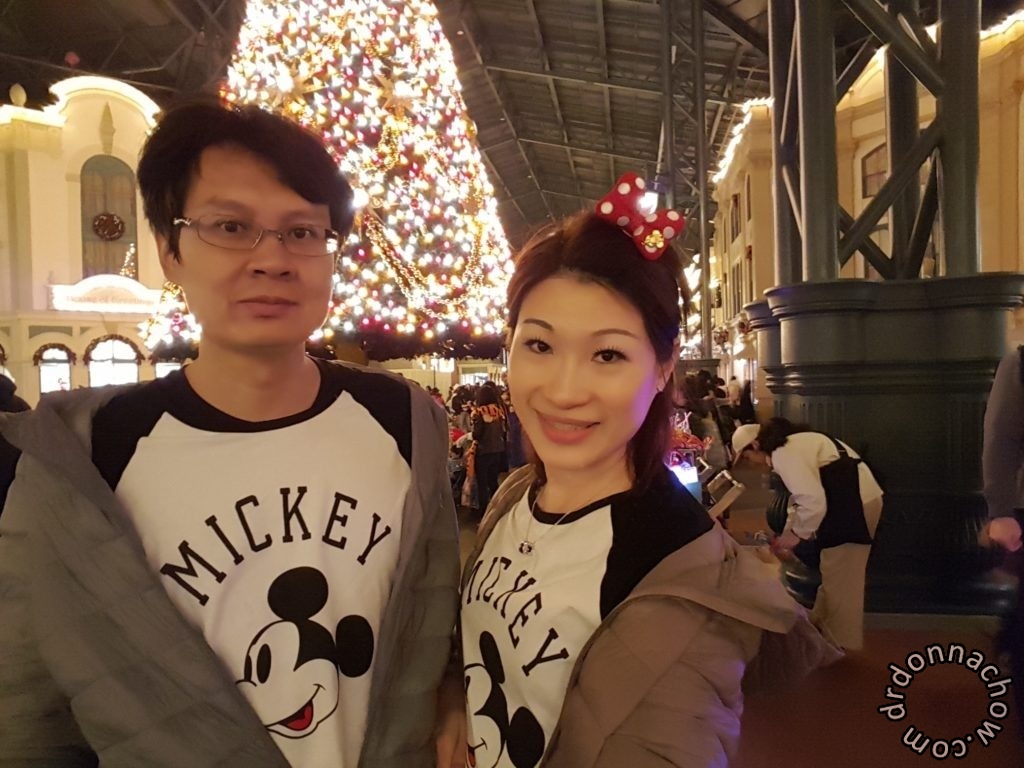 In matching Mickey T shirts