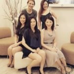 Sitting (L-R): Heidi, Shirley, Donna. Standing (L-R): Weijia, Elssa